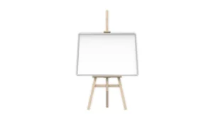 Magnetisches Whiteboard 90x60cm - PREMIUM EXPO + Staffelei holz groß 145 cm Leinwand Ständer Staffeleien