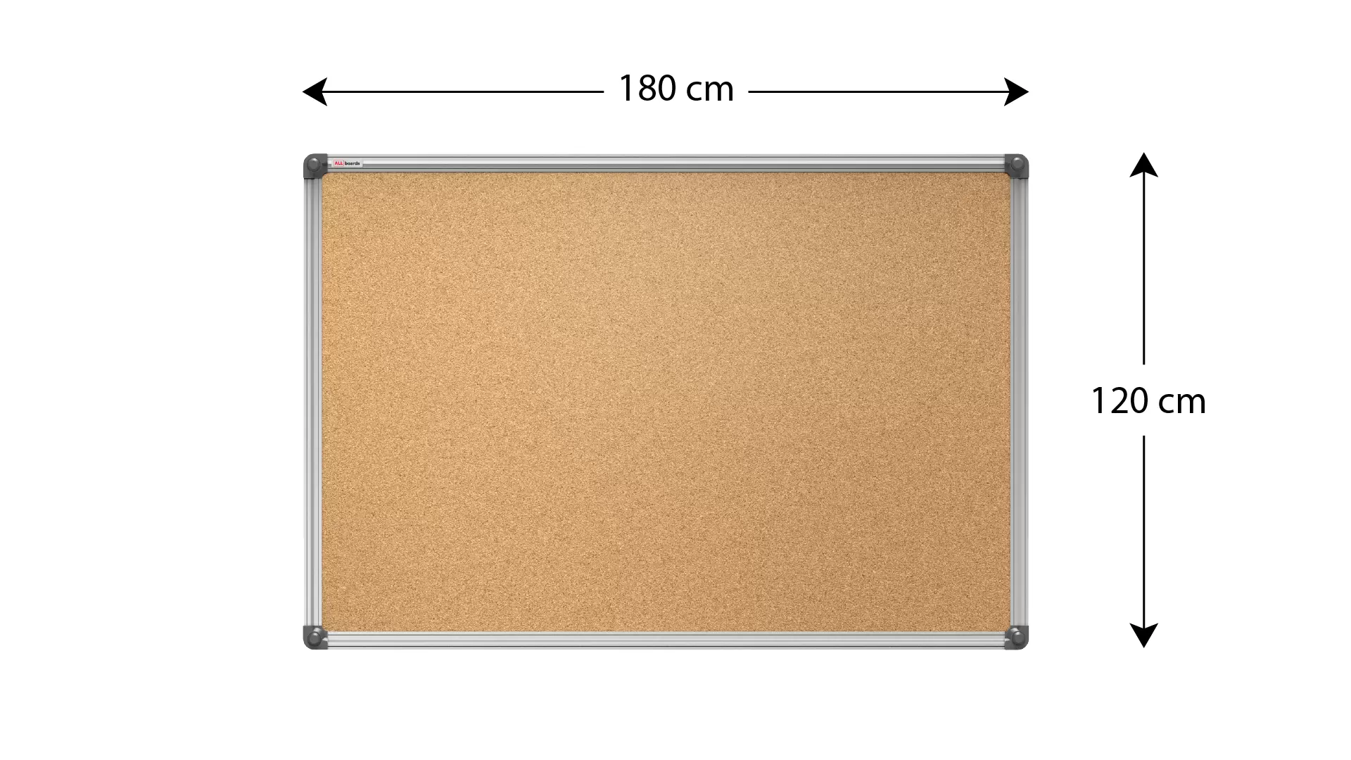 Pinnwand mit Alurahmen 180x120cm – Bild 4