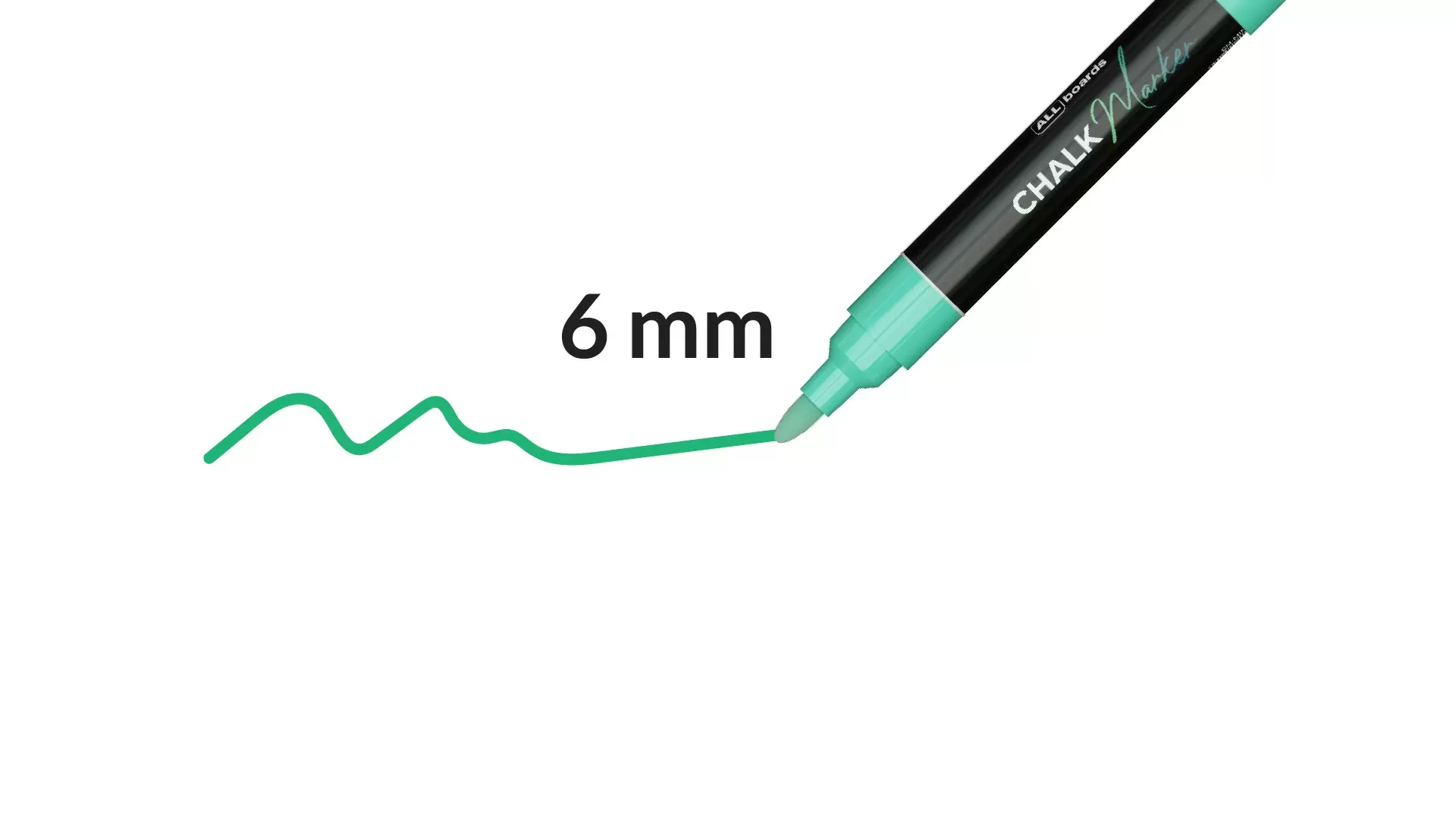 ALLboards Kreidemarker für Glas-, Kreide- und trocken abwischbare Tafeln – MINT – Bild 2