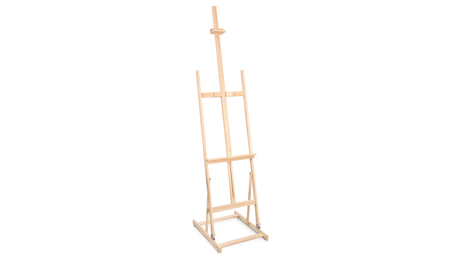 Verstellbare Holzstaffelei 220 cm – Naturfarbe