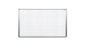 Magnetisches Whiteboard mit Aufdruck 120x90cm PREMIUM EXPO Alurahmen - Kariert