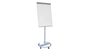 Flipchart 100x70cm, Mobil, auf Rollen, Höhenverstellbar, Magnetisch, Trocken Abwischbar