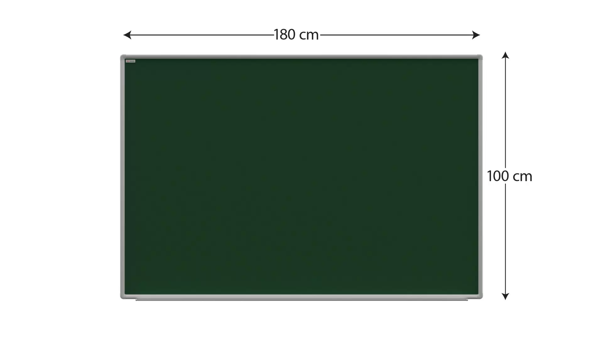 Magnetische Kreidetafel mit grüner Oberfläche, Alurahmen 180x100 cm – Bild 4