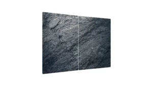 Glas Herdabdeckplatte Schneidebrett FELS FELSEN FELSENSTEIN GRANIT GRANITSTEIN 2er Set Multi-Platte Arbeitsplatte Herdschutz Deko für Küchen Gehärtetes Glas, 2 Stück - 52x30cm