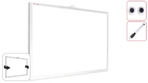 Whiteboard 40x30 cm im Aluminiumrahmen + ZUBEHÖR