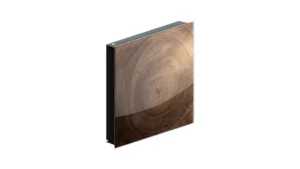 Schlüsselkasten Schlüsselbox Baumstamm Natur Baumkern Glas Glasboard Magnettafel Memoboard - 30x30x4,7cm,50 Haken, Neodym-Magnete Schlüsselschrank