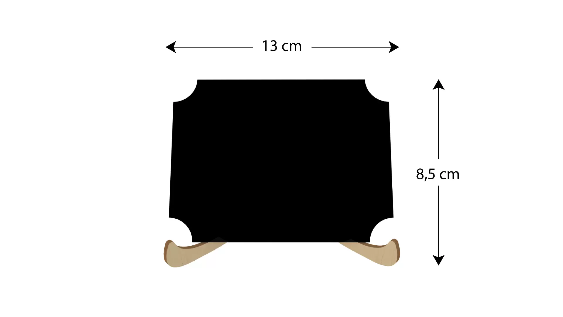 Mini doppelseitige Kleine Tafeln 10 Stück Set mit Staffelei, Dekorativ Deco, Kreidetafel – Bild 4