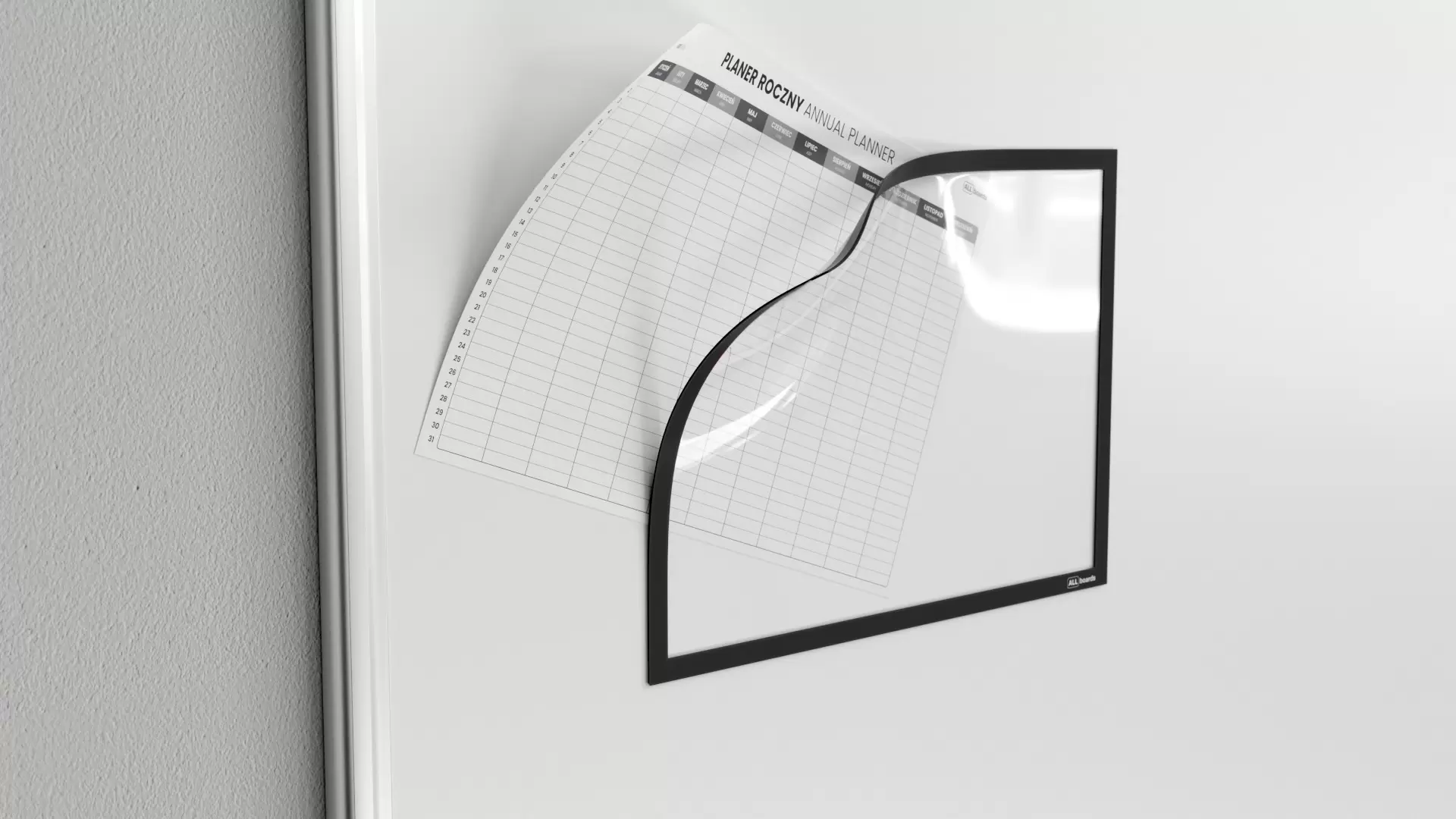 Magnetrahmen A4 Schwarz - 5er Set – Bild 3