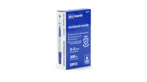 Blauer trocken abwischbarer Marker - 10er-Set für Whiteboard- und Glastafeln