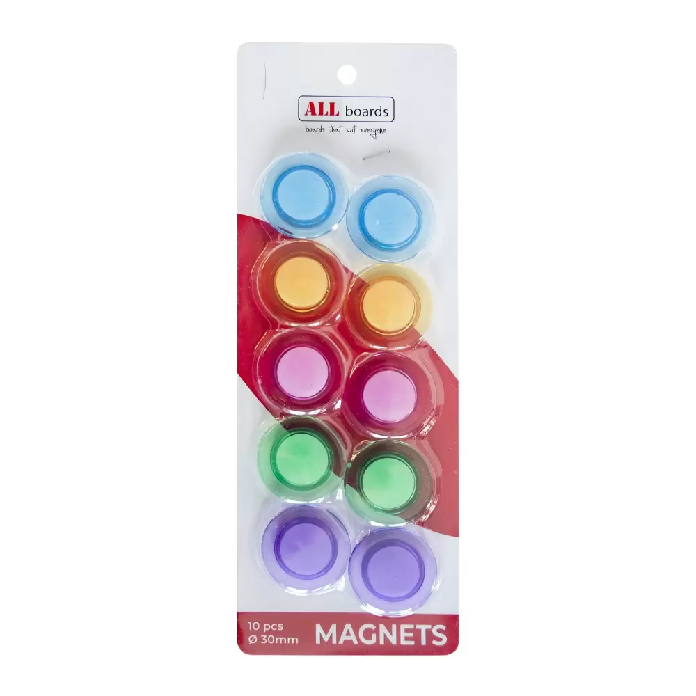 Magnete 10 Stück, Rund 30mm, Für Whiteboards Magnettafeln – Bild 6