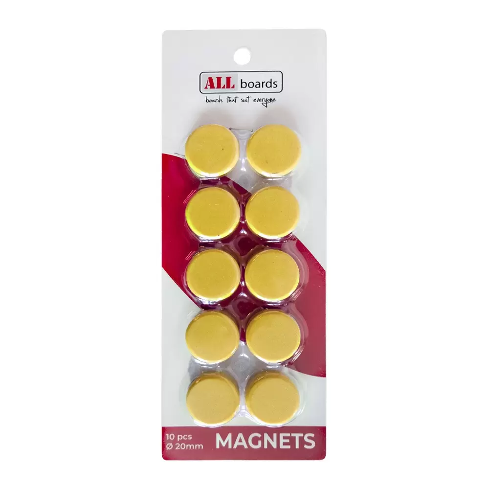 Magnete 20mm 10 Stück Gelb – Bild 6