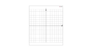 Selbstklebende Folie, Magnetauflage, Magnetisch, Trocken abwischbar 80x95 cm - Koordinatensystem