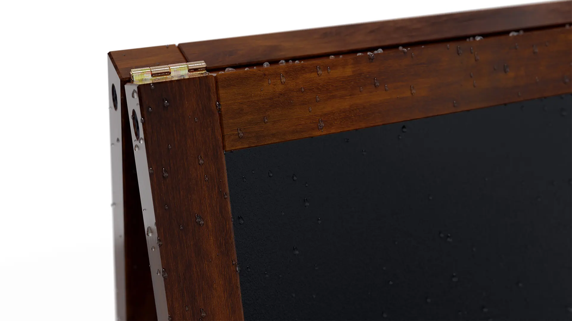 Kundenstopper – wasserfest mit lackiertem Holzrahmen 150x61 cm – Bild 7