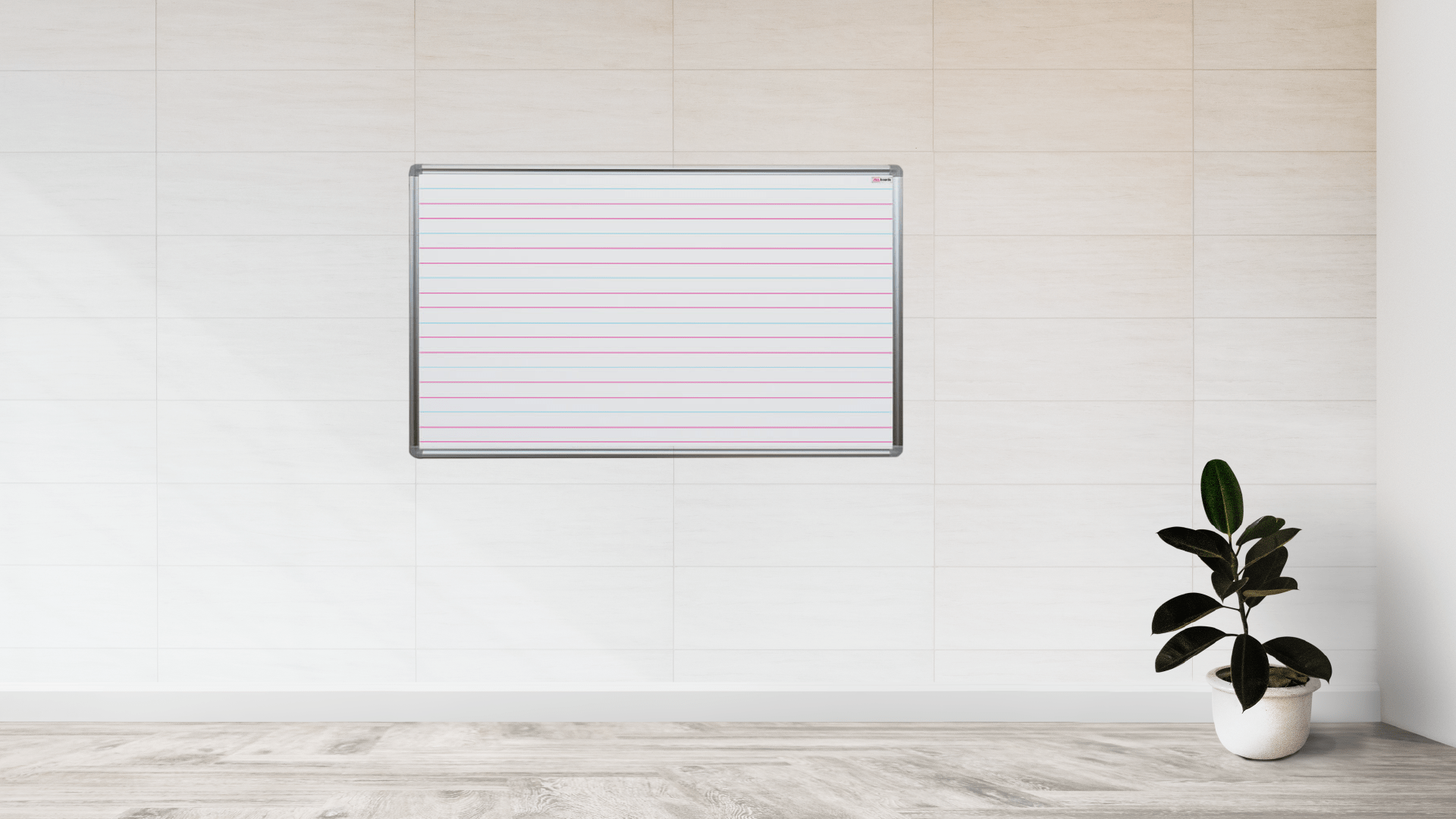 Whiteboard, 120x90 cm, Magnettafel mit Aufdruck - Motiv: Schreiben lernen – Bild 2