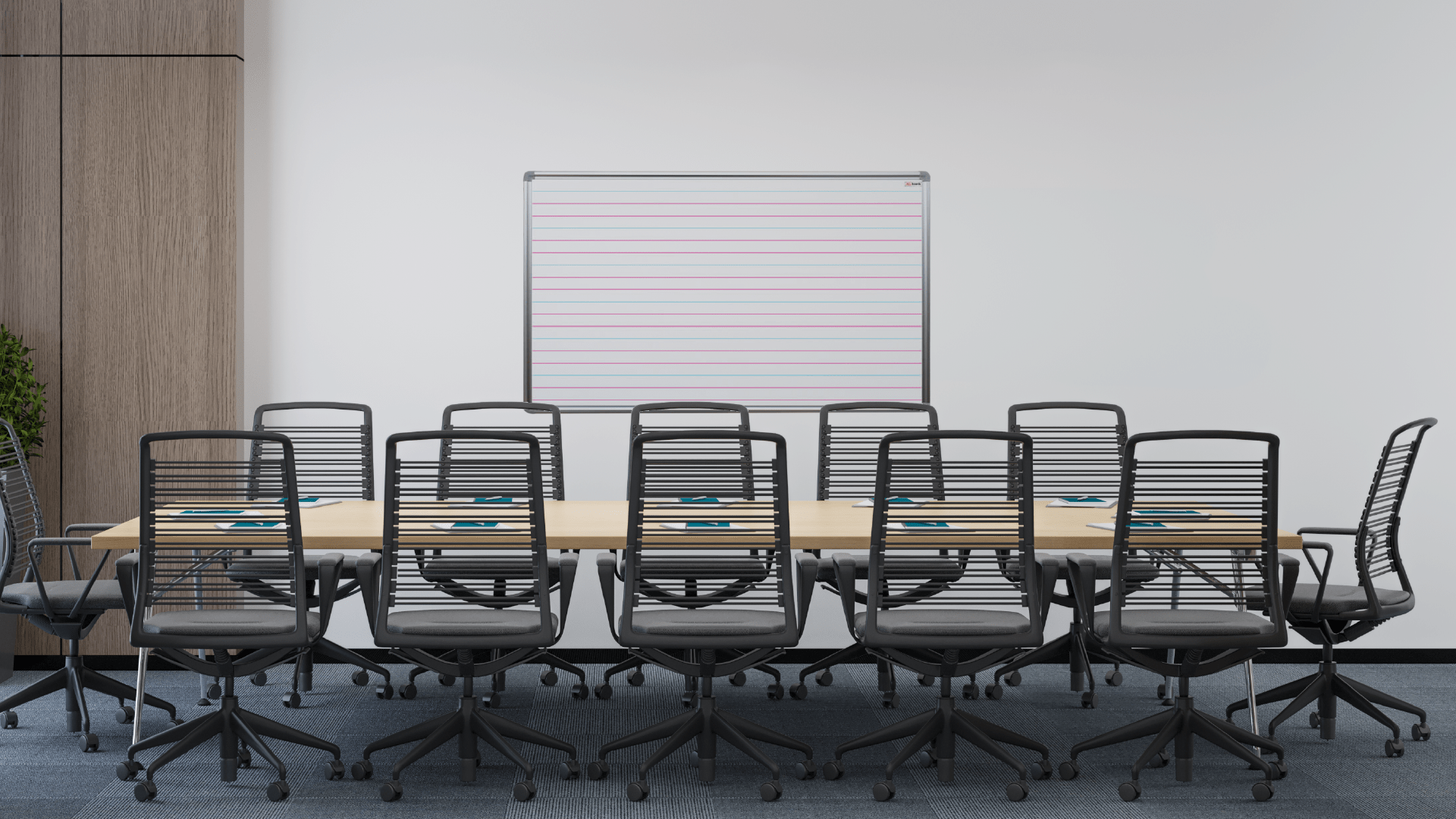Whiteboard, 120x90 cm, Magnettafel mit Aufdruck - Motiv: Schreiben lernen – Bild 3