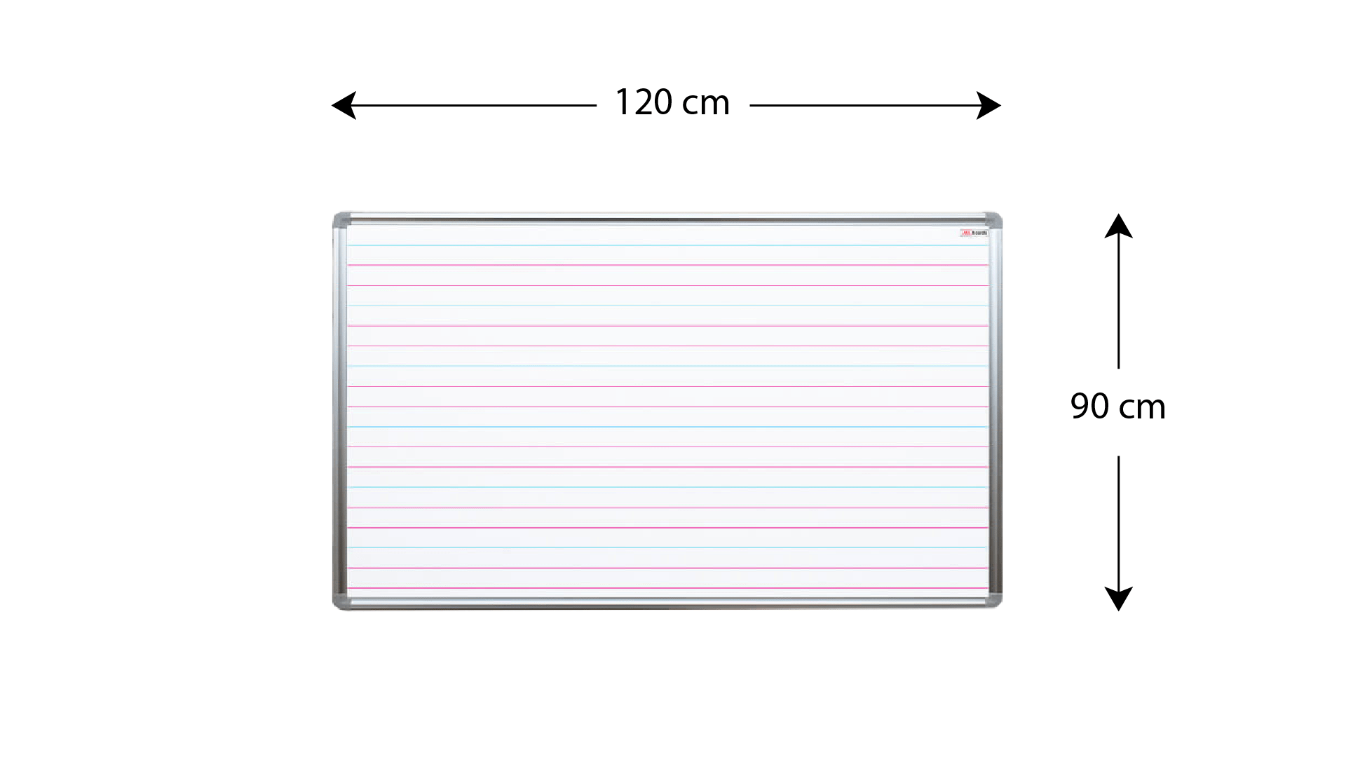 Whiteboard, 120x90 cm, Magnettafel mit Aufdruck - Motiv: Schreiben lernen – Bild 4