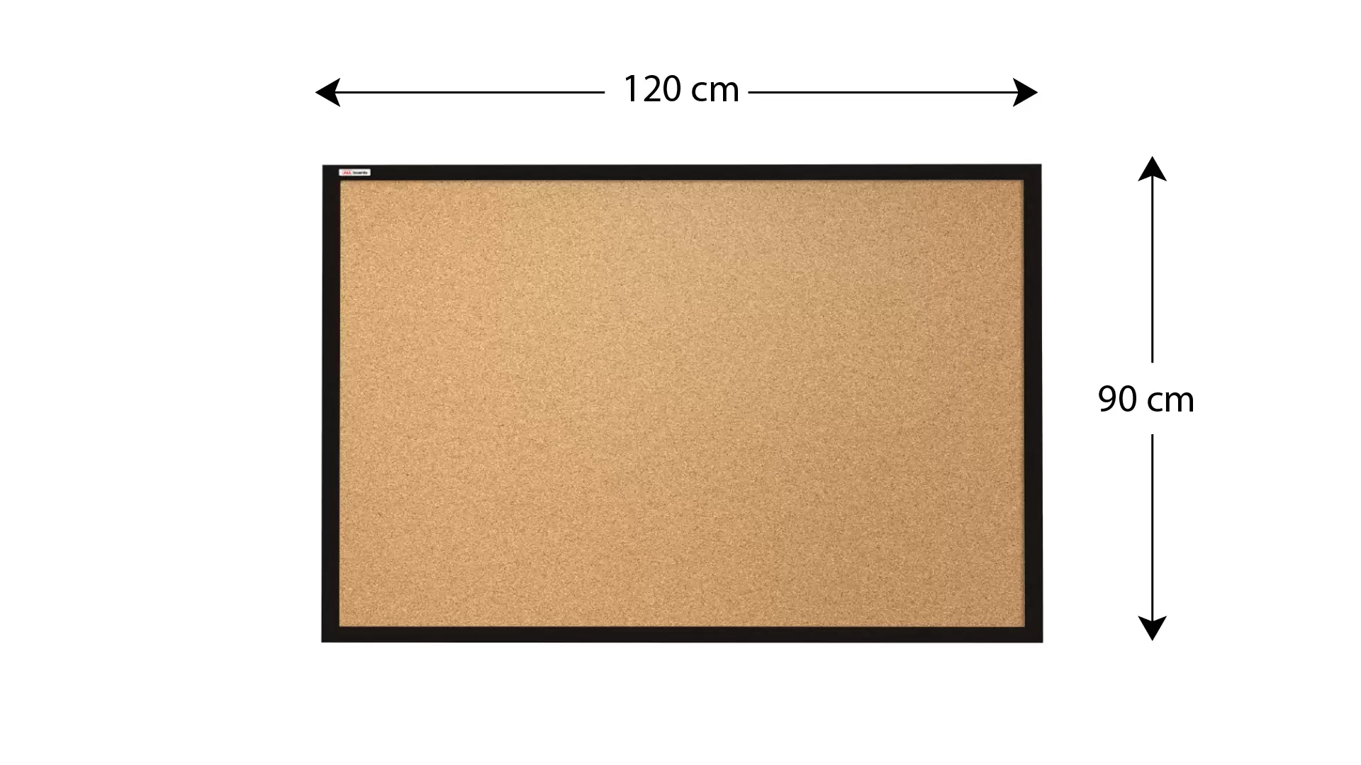 Pinnwand mit schwarzem Naturholzrahmen 120x90cm – Bild 4