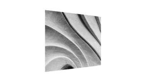 Spritzschutz Küche Herd WELLEN GEOWELLEN WELLENFORM WELLENFÖRMIG STEIN 60x65cm Küchenrückwand aus Echtglas, alle Unterlagen, Deko Küchen Gehärtetes Glas Schutz gegen Fett und Spritzwasser