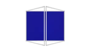 Filz-Schaukasten Blau 240x120 cm mit Aluminiumrahmen