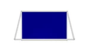 Filz-Schaukasten Blau 90x60 cm mit Aluminiumrahmen