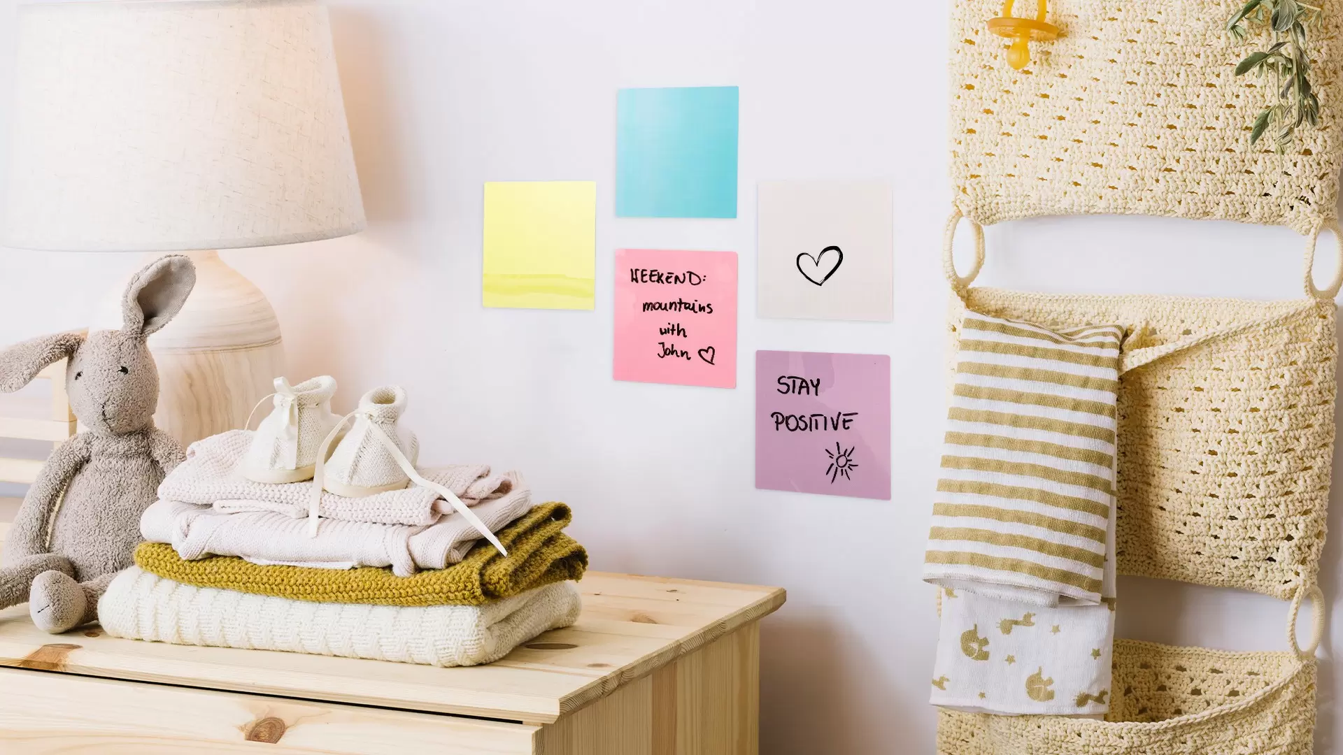 Selbstklebende, elektrostatische, trocken abwischbare Notizzetteln, Sticky Notes – Pastell-Set (5 Farben), wiederverwendbar – Bild 5