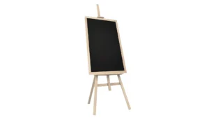 Kreidetafel 70x50 cm mit Buchenholzrahmen + Staffelei holz groß 145 cm Leinwand Ständer Staffeleien