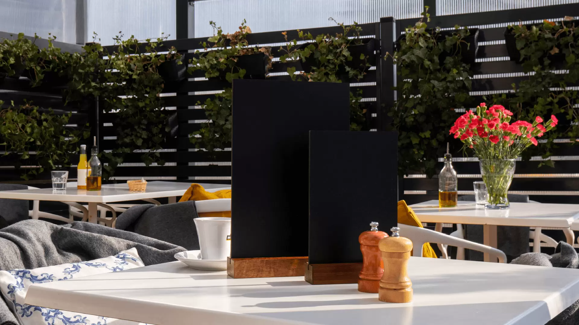 Doppelseitige A6 Kleine Tafel mit Staffelei, Dekorativ Deko, Kreidetafel – Bild 3
