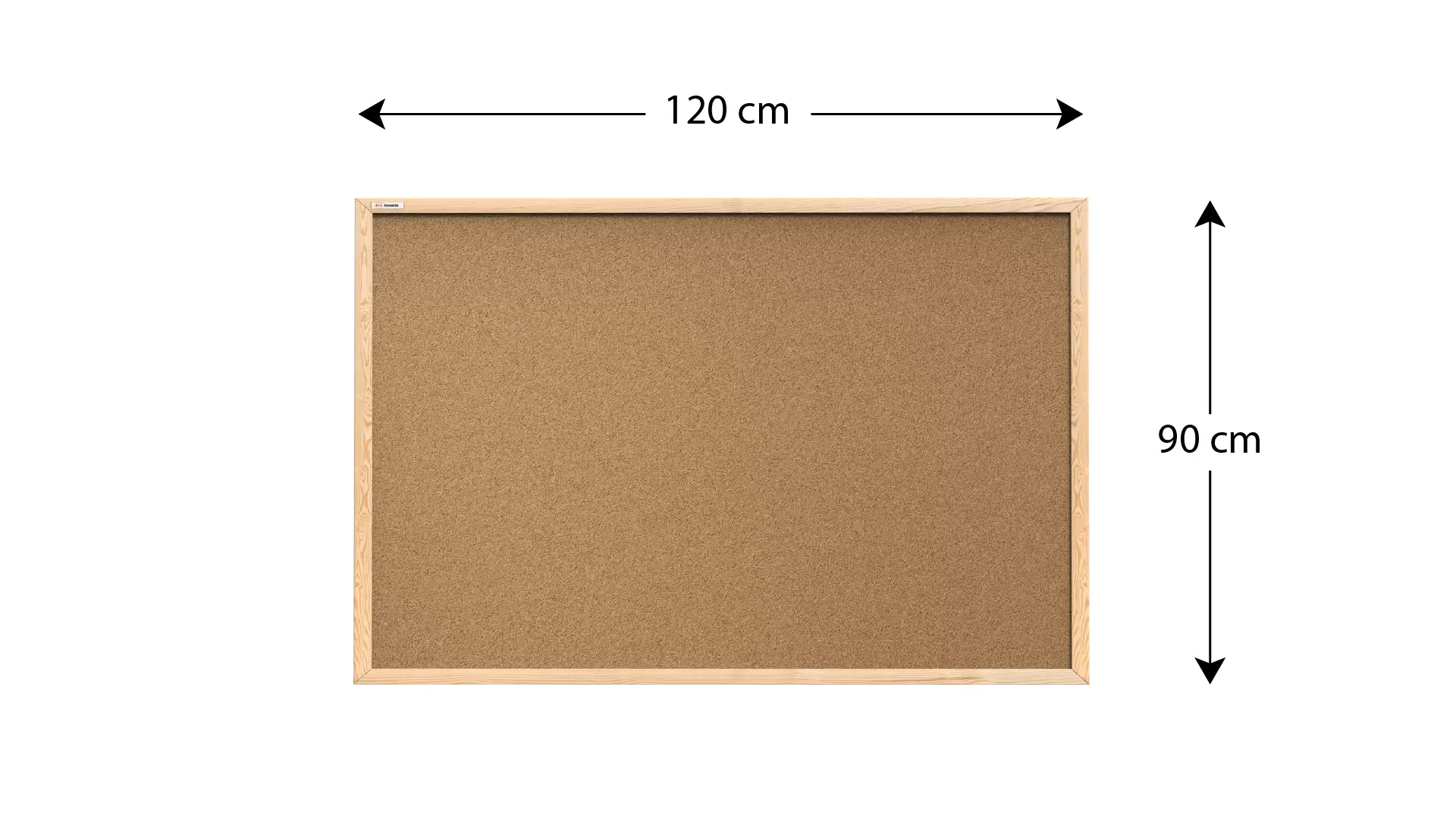 Pinnwand mit Naturholzrahmen 120x90cm – Bild 4