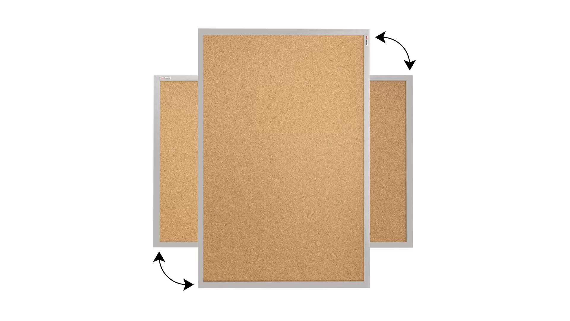 Pinnwand mit grauem Naturholzrahmen 120x90cm – Bild 5