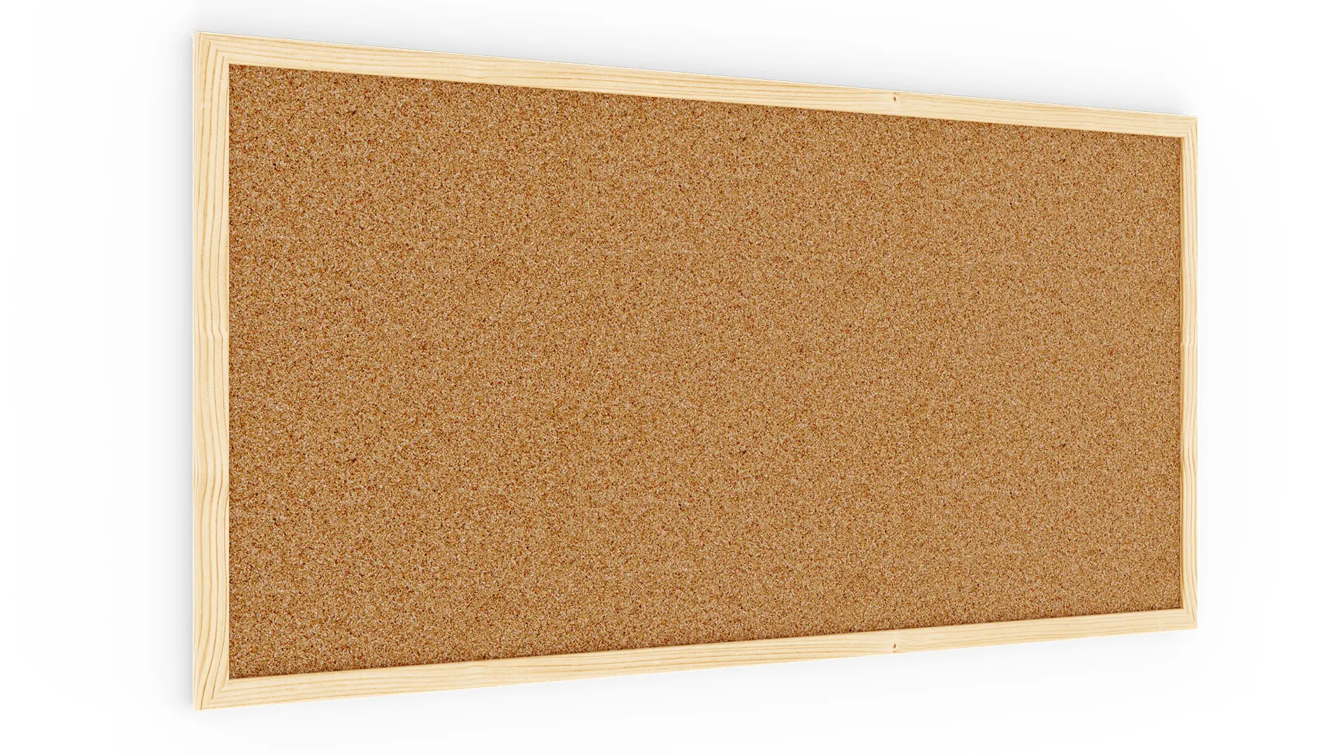 Pinnwand, Korktafel 80x40 cm, Naturholzrahmen
