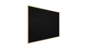 Schwarz Pinnwand mit Holz Rahmen 60x40cm Korktafel Korkwand Pinnwand Kork Schwarz Oberfläche
