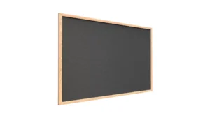 Dunkelgrau Pinnwand mit Holz Rahmen 90x60cm Korktafel Korkwand Pinnwand Kork Dunkelgrau Oberfläche