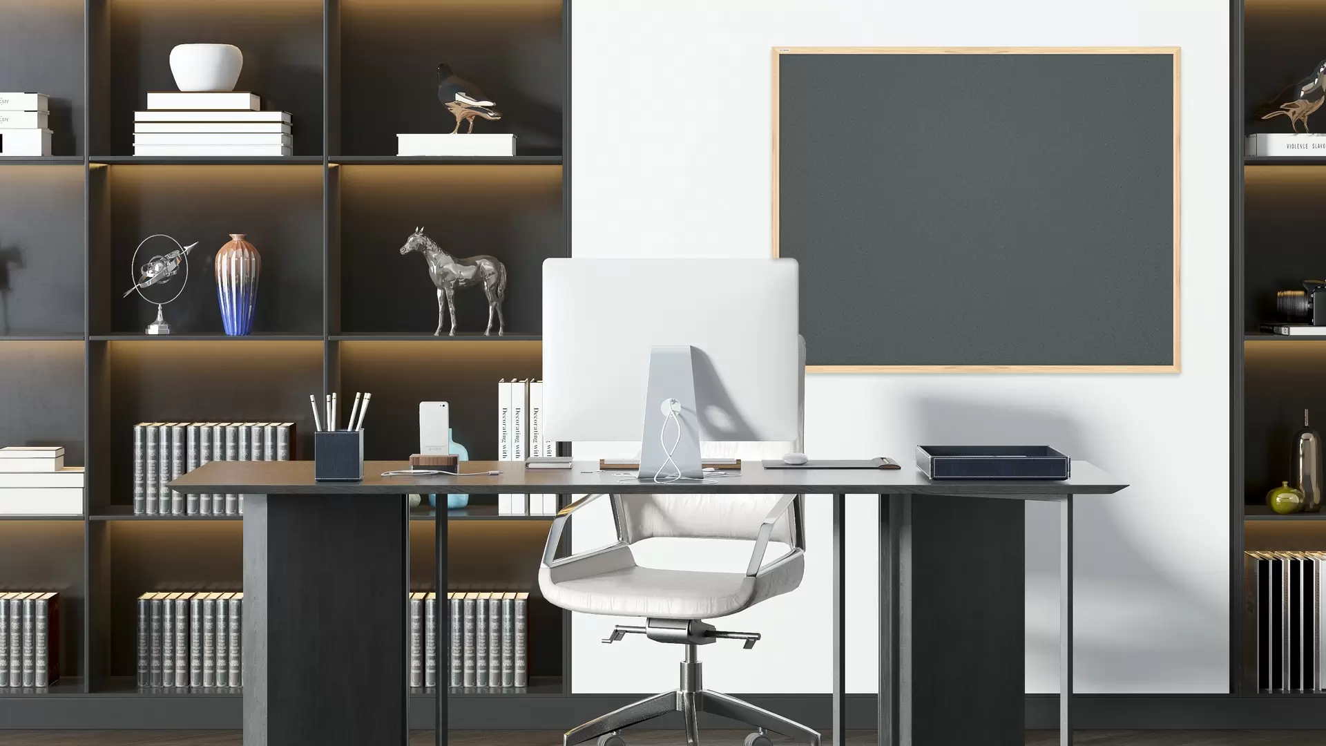 Grau Pinnwand mit Holz Rahmen 120x90cm Korktafel Korkwand Pinnwand Kork Grau Oberfläche – Bild 8
