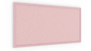 Pinnwand, Korktafel in Pink, 80x40 cm, Holzrahmen - Pink lackiert