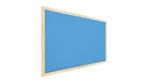 Pastellblaue Pinnwand mit Holzrahmen 60x40cm Pastellblau Korktafel