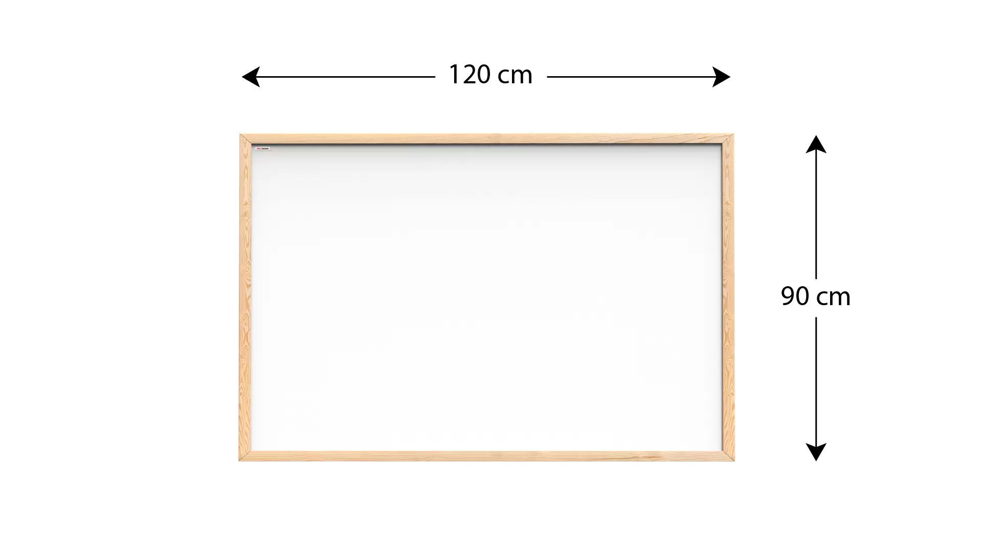 Magnetisches Whiteboard mit Naturholzrahmen 120x90cm – Bild 4