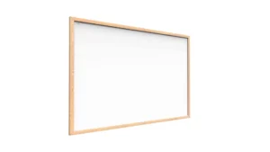 Magnetisches Whiteboard mit Naturholzrahmen 60x40cm