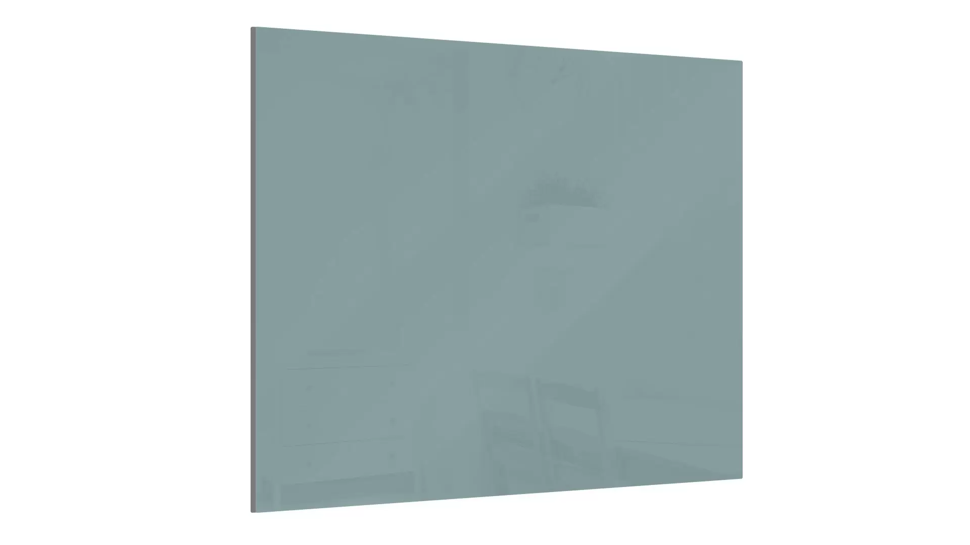 Glas magnettafel Ghost town 45x45cm - rahmenloses Glasboard, gehärtetes Glas zur Verwendung mit Neodym-Magneten