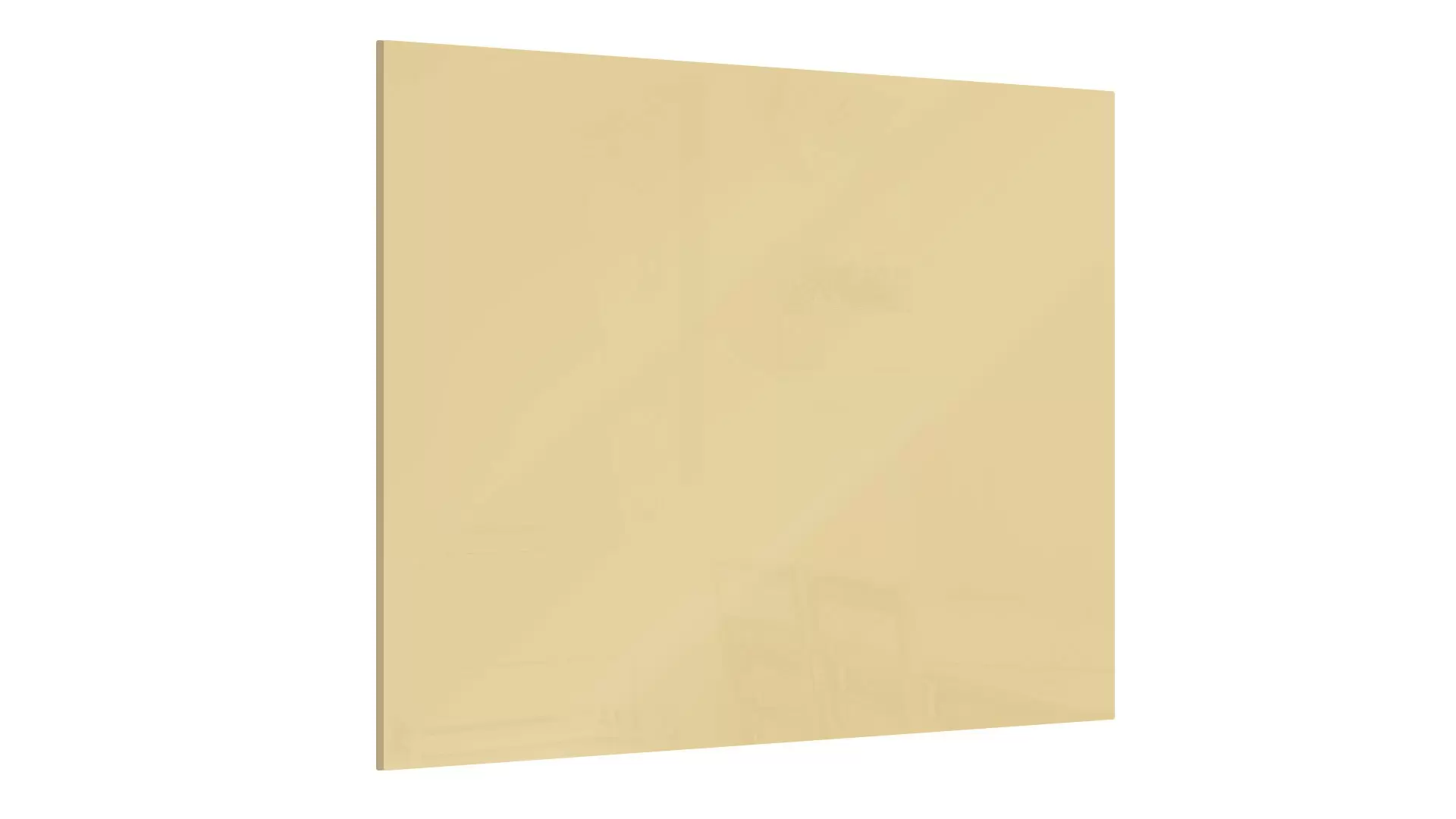 Glas magnettafel Cappuccino 45x45cm - rahmenloses Glasboard, gehärtetes Glas zur Verwendung mit Neodym-Magneten