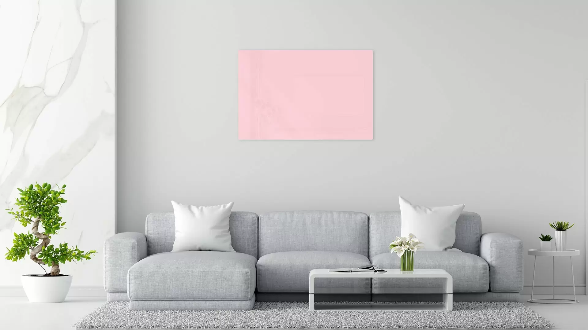 Glas magnettafel Bubblegum pink 90x60cm - rahmenloses Glasboard, gehärtetes Glas zur Verwendung mit Neodym-Magneten – Bild 3