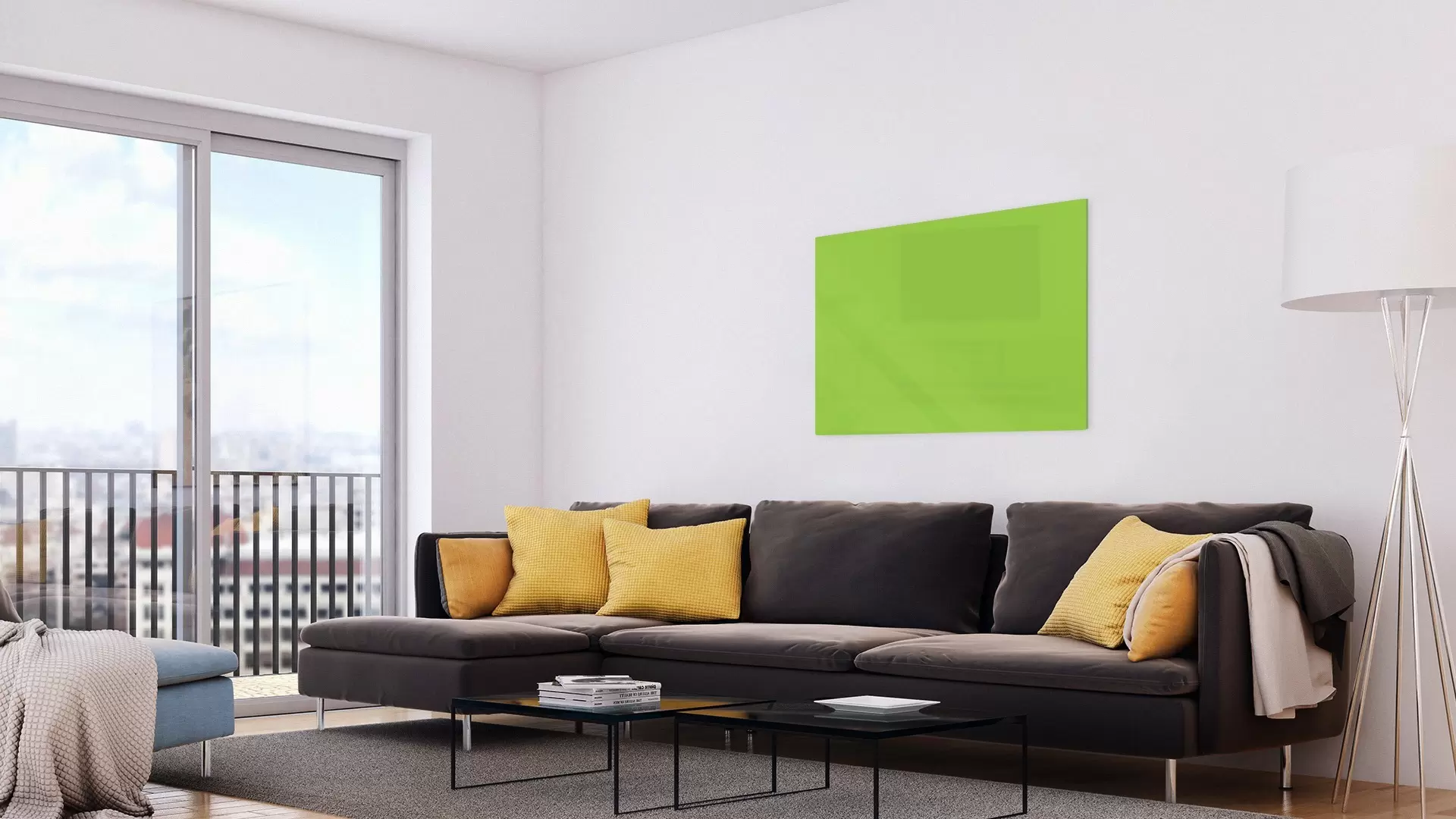 Glas magnettafel Mean green 90x60cm - rahmenloses Glasboard, gehärtetes Glas zur Verwendung mit Neodym-Magneten – Bild 4