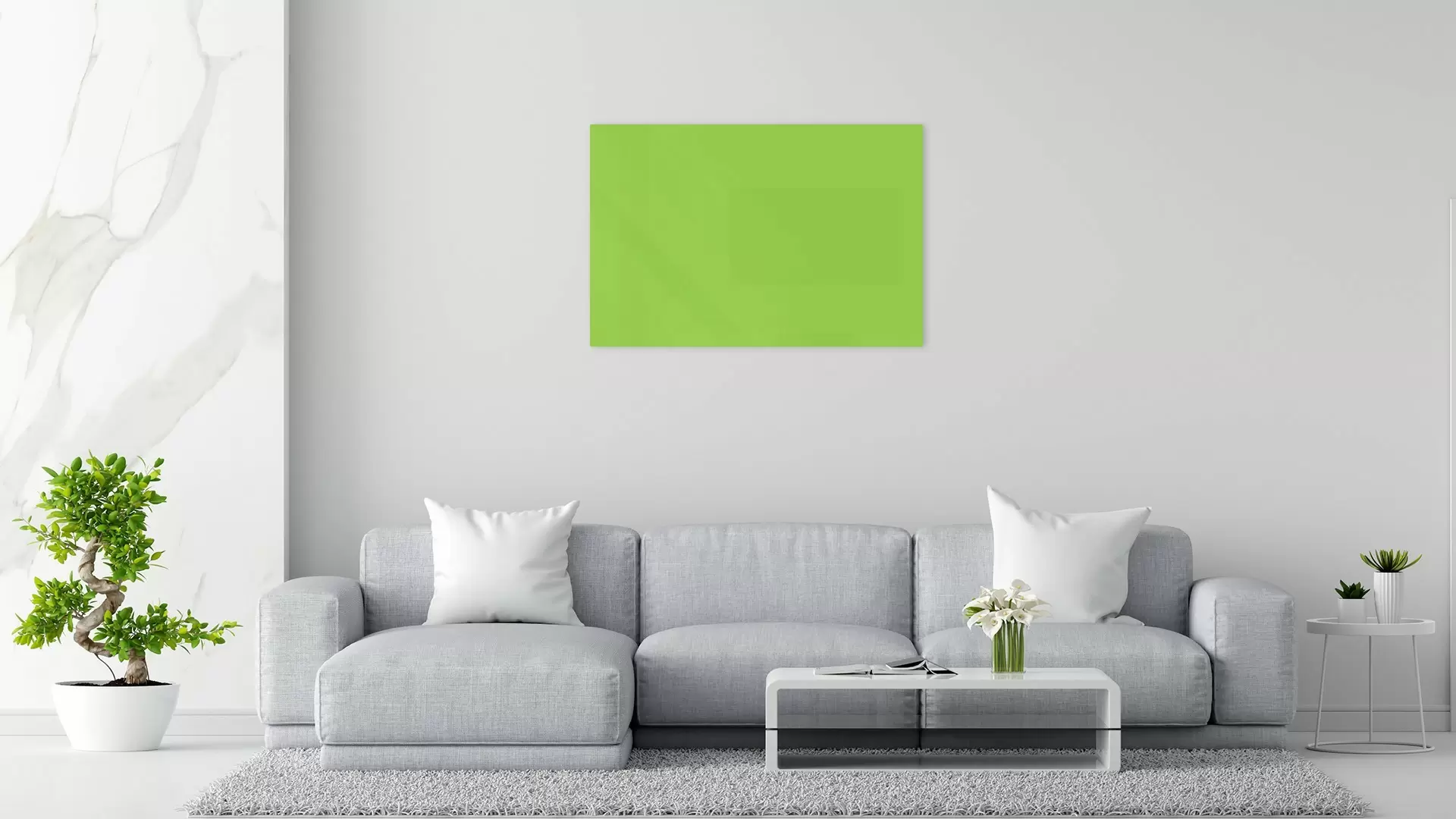 Glas magnettafel Mean green 90x60cm - rahmenloses Glasboard, gehärtetes Glas zur Verwendung mit Neodym-Magneten – Bild 3