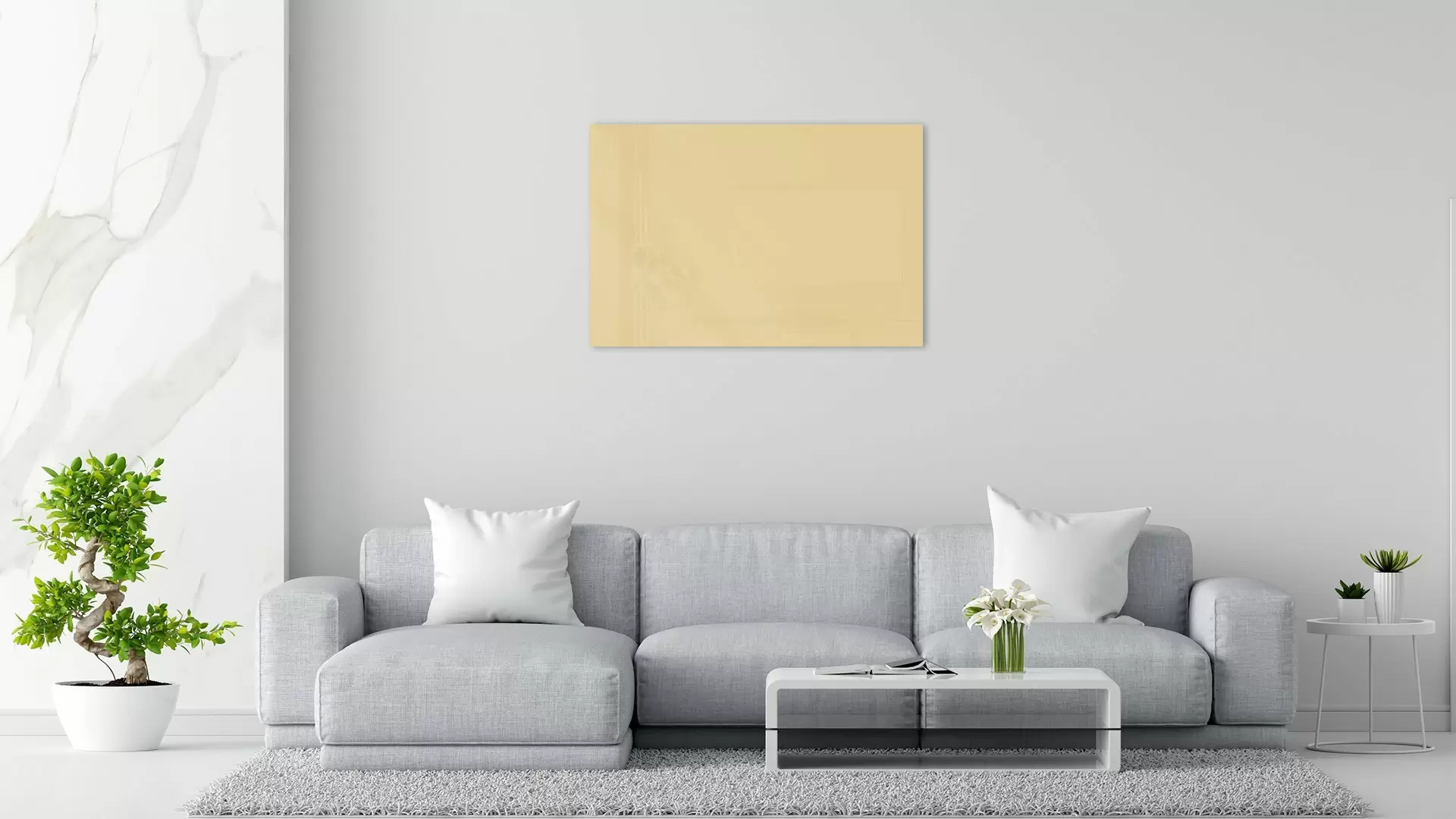 Glas magnettafel Cappuccino 60x40cm - rahmenloses Glasboard, gehärtetes Glas zur Verwendung mit Neodym-Magneten – Bild 2