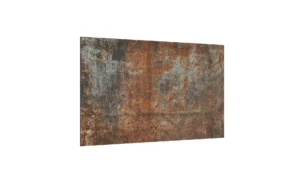 Glas Magnettafel Rost Korrosion Gitter Ablagerung Rostfarbe 60x40cm Glasbild Memoboard aus Glas Glastafel mit Rost-Motiv Magnetwand zum Beschriften Magnetische Tafel Wanddekoration Wandbild