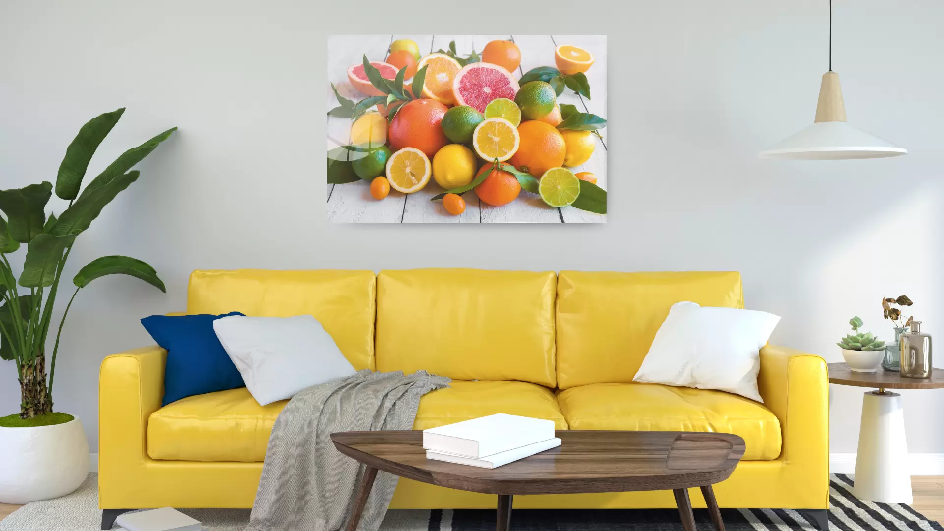 ALLboards Glas Magnettafel CITRUSFRÜCHTE ORANGEN LIMETTE ZITRONEN 60x40cm Glasbild Memoboard aus Glas Glastafel mit Motiv Magnetwand zum Beschriften Magnetische Tafel Wandbild – Bild 4