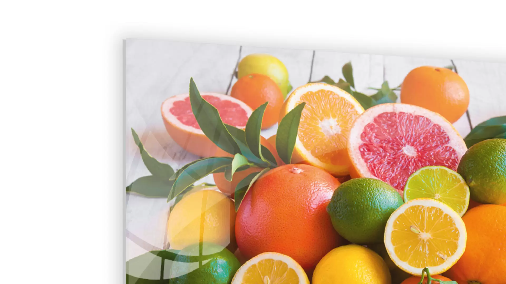 ALLboards Glas Magnettafel CITRUSFRÜCHTE ORANGEN LIMETTE ZITRONEN 60x40cm Glasbild Memoboard aus Glas Glastafel mit Motiv Magnetwand zum Beschriften Magnetische Tafel Wandbild – Bild 7