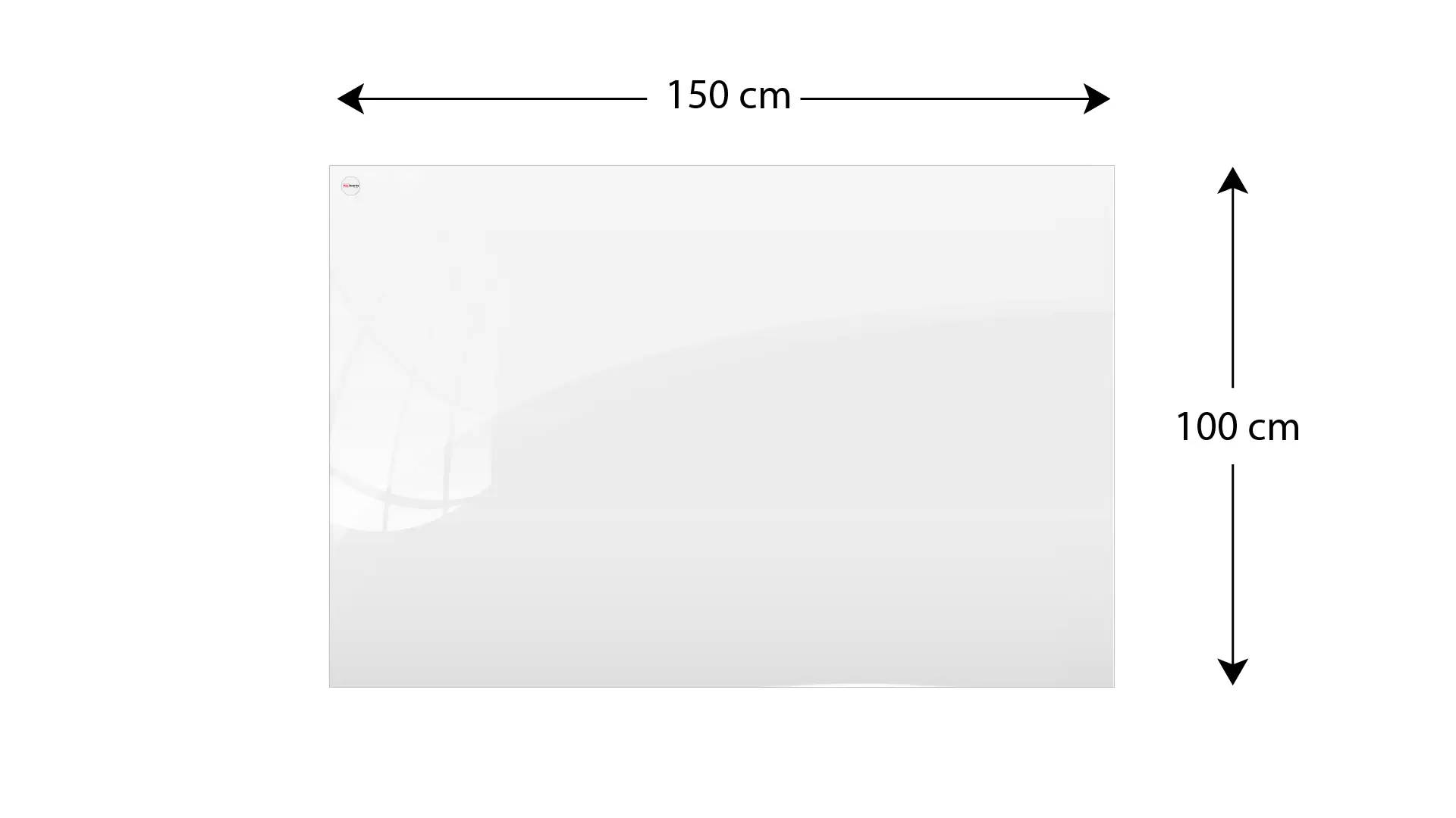 Glasboard - Premium SUPERWHITE Perlweiß 150x100cm – Bild 5