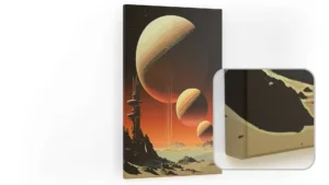 Magnettafel CANVASboards 90x60 cm - Drei Planeten